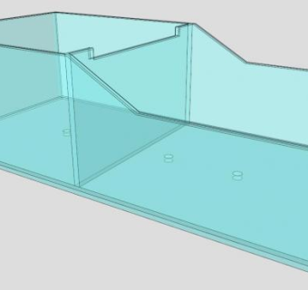 瀑布水族馆SU模型下载_sketchup草图大师SKP模型