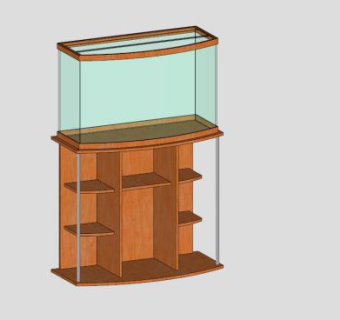 加仑木质水箱SU模型下载_sketchup草图大师SKP模型