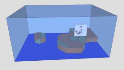 雅克鱼缸SU模型下载_sketchup草图大师SKP模型