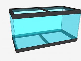 全玻璃水族馆SU模型下载_sketchup草图大师SKP模型