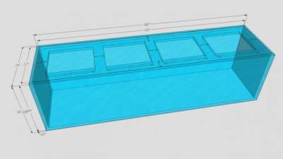 加仑水族馆水箱SU模型下载_sketchup草图大师SKP模型