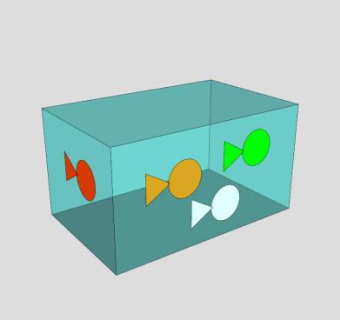 方形鱼缸SU模型下载_sketchup草图大师SKP模型