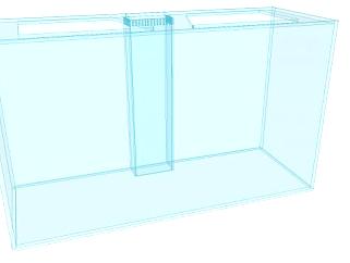 加仑玻璃水族馆SU模型下载_sketchup草图大师SKP模型