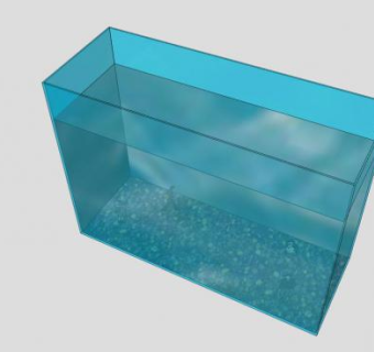 方形玻璃鱼缸水族箱SU模型下载_sketchup草图大师SKP模型