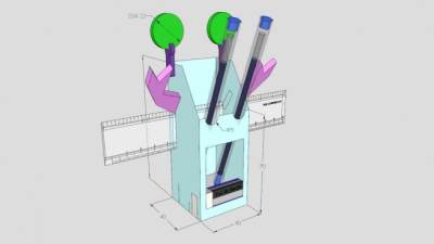 文具柜样品SU模型下载_sketchup草图大师SKP模型