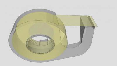 文具胶带SU模型下载_sketchup草图大师SKP模型
