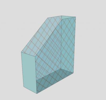 蓝链式立式储纸器SU模型下载_sketchup草图大师SKP模型