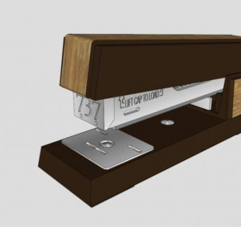 老式订书机SU模型下载_sketchup草图大师SKP模型