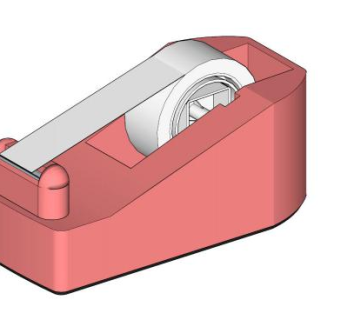 粉红色胶带座SU模型下载_sketchup草图大师SKP模型