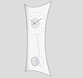 创意摆挂钟SU模型下载_sketchup草图大师SKP模型