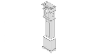 摇动大钟SU模型下载_sketchup草图大师SKP模型