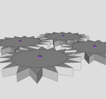 摩登时代齿轮SU模型_su模型下载 草图大师模型_SKP模型