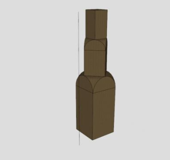 城市钟楼SU模型下载_sketchup草图大师SKP模型