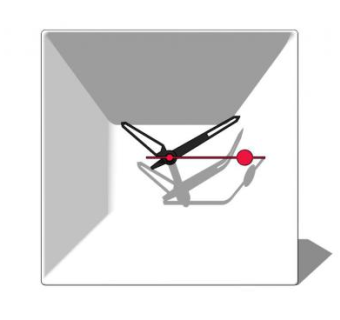 现代白色台钟SU模型下载_sketchup草图大师SKP模型