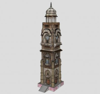 钟楼SU模型下载_sketchup草图大师SKP模型