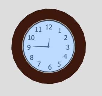 现代时钟挂钟SU模型下载_sketchup草图大师SKP模型