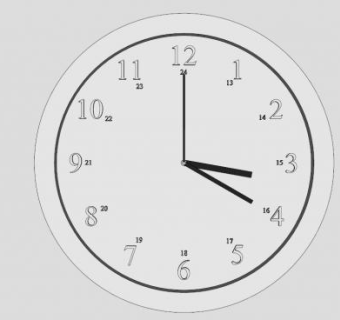 现代白色挂钟SU模型下载_sketchup草图大师SKP模型