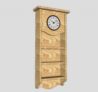 摇壶式挂钟SU模型下载_sketchup草图大师SKP模型