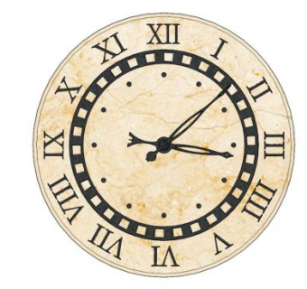 欧式大理石时钟SU模型下载_sketchup草图大师SKP模型