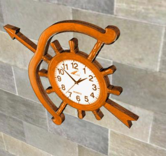 实木仿古挂钟SU模型下载_sketchup草图大师SKP模型