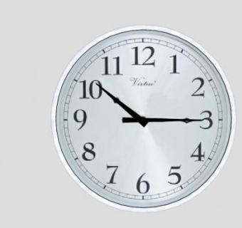 数字钟墙SU模型下载_sketchup草图大师SKP模型