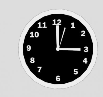 现代挂钟时钟SU模型下载_sketchup草图大师SKP模型