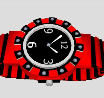 时尚手表SU模型下载_sketchup草图大师SKP模型