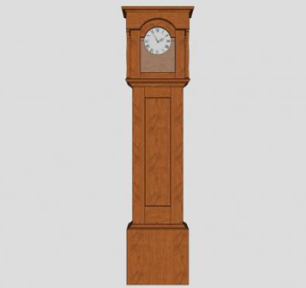 木工摇钟SU模型下载_sketchup草图大师SKP模型