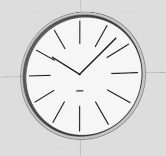 时钟挂钟SU模型下载_sketchup草图大师SKP模型