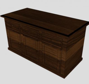 抽屉橱柜SU模型下载_sketchup草图大师SKP模型