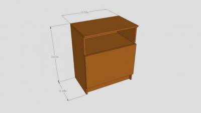 实木板材橱柜SU模型下载_sketchup草图大师SKP模型