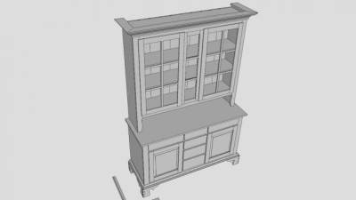 宾夕法尼亚州后继橱柜SU模型下载_sketchup草图大师SKP模型