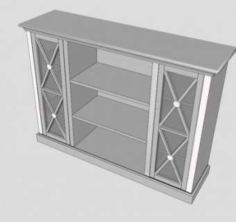 西奥碗柜橱柜SU模型下载_sketchup草图大师SKP模型