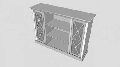 西奥碗柜橱柜SU模型下载_sketchup草图大师SKP模型