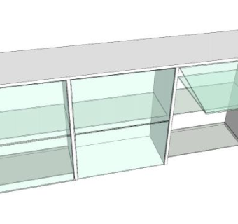 特拉斯特罗橱柜SU模型下载_sketchup草图大师SKP模型
