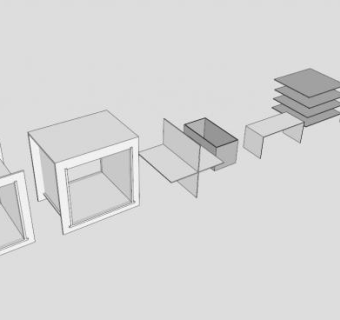 TWU橱柜组件SU模型下载_sketchup草图大师SKP模型