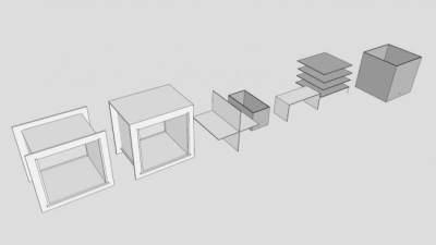 TWU橱柜组件SU模型下载_sketchup草图大师SKP模型