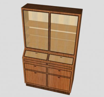 厨房餐具柜橱柜SU模型下载_sketchup草图大师SKP模型