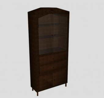 中式瓷器橱柜SU模型下载_sketchup草图大师SKP模型