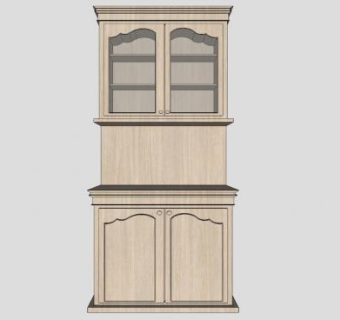 欧式厨房橱柜SU模型下载_sketchup草图大师SKP模型