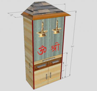 现代玻璃门橱柜SU模型下载_sketchup草图大师SKP模型