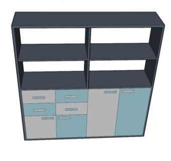 现代摩登橱柜SU模型下载_sketchup草图大师SKP模型