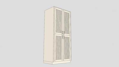 现代双层橱柜SU模型下载_sketchup草图大师SKP模型