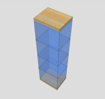 宜家玻璃柜SU模型下载_sketchup草图大师SKP模型