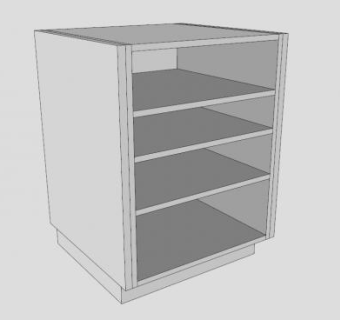 基地白色内阁橱柜SU模型下载_sketchup草图大师SKP模型