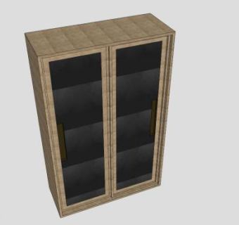 现代家具橱柜SU模型下载_sketchup草图大师SKP模型