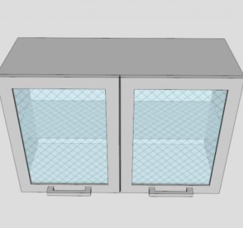 百叶窗橱柜SU模型下载_sketchup草图大师SKP模型