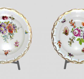 麦森瓷器盘子SU模型下载_sketchup草图大师SKP模型