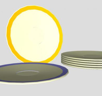 厨房餐盘SU模型下载_sketchup草图大师SKP模型