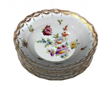 圣彼得堡麦森瓷器盘子SU模型下载_sketchup草图大师SKP模型